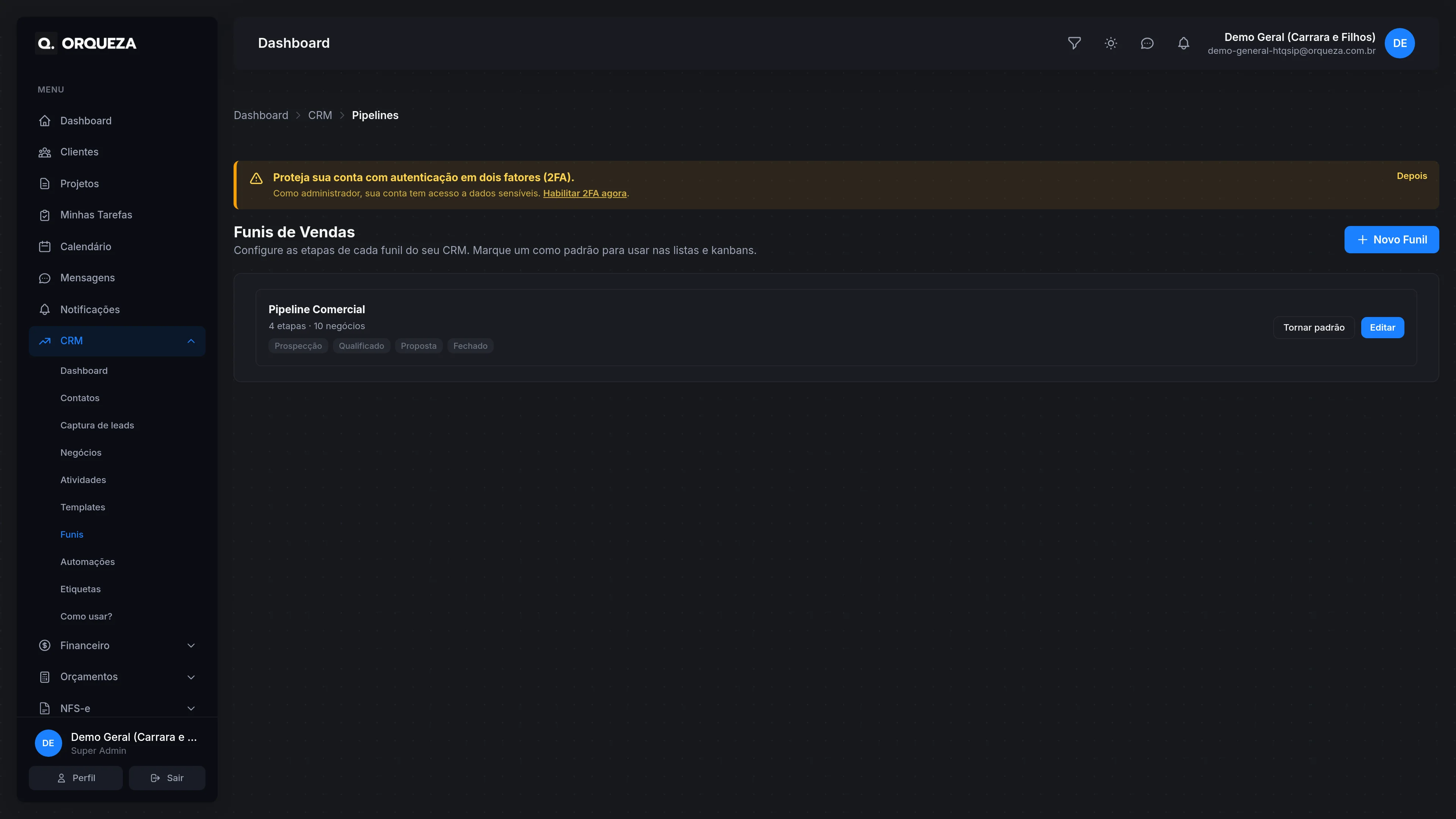 Automação de CRM no Orqueza: configurando gatilhos e workflows de vendas